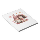 Bloc-note Cute Gnome de Thanksgiving avec Illustration de Di (Incliné)
