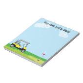 Bloc-note Cute Golf Panier Personnalisé (Tourné)