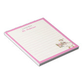 Bloc-note Cute Goose Holding Books Teacher Appreciation Gift (Incliné)