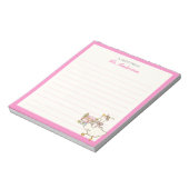 Bloc-note Cute Goose Holding Books Teacher Appreciation Gift (Tourné)