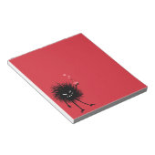 Bloc-note Cute Goth Love Potion Chimie Valentines Jour Rouge (Incliné)