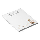 Bloc-note Cute Happy Fox Bright Side Butterflies   (Incliné)
