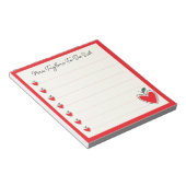 Bloc-note Cute Heart Apple Teacher To Do List Valentine Gift (Incliné)