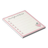 Bloc-note Cute Heart Apple Teacher To Do List Valentine Gift (Incliné)