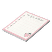 Bloc-note Cute Heart Apple Teacher To Do List Valentine Gift (Tourné)