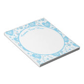 Bloc-note Cute I Love Summer Blue Heart Voilier Bateau Starf (Incliné)