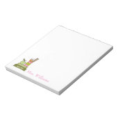 Bloc-note Cute Illustrated Enseignants Livres Ordinateur Not (Tourné)