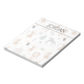 Bloc-note Cute Jungle Rainforest Animaux Motif (Tourné)