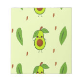 Bloc-note Cute kawaii avocado (Devant)