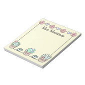 Bloc-note Cute Kawaii Succulents Personnalisés (Tourné)