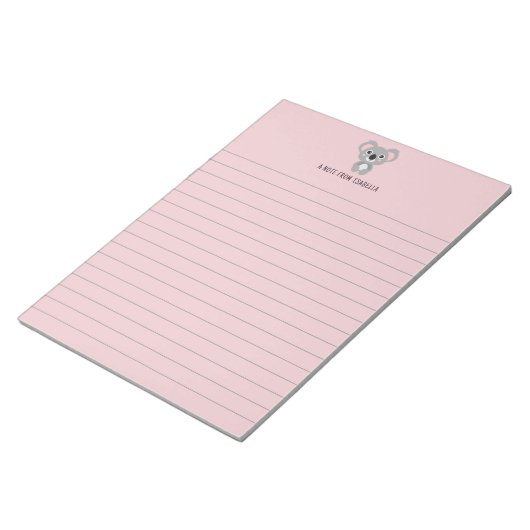 Bloc-note Cute Kids Personnalisé Koala (Incliné)