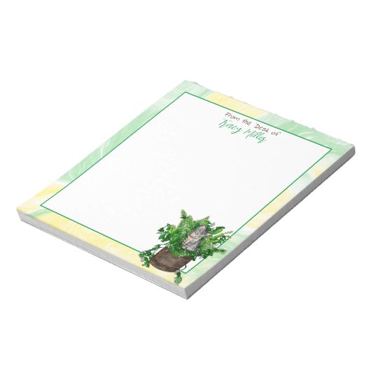 Bloc-note Cute Kitten personnalisé en Capnip (Tourné)