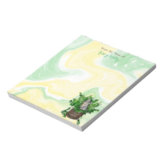 Bloc-note Cute Kitten personnalisé en Capnip (Tourné)