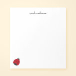 Bloc-note Cute Ladybug Kids Personnalisé<br><div class="desc">Ce mignon bloc-notes rouge ladybug dispose d'une police de script tendance. Le style de police peut être modifié à l'aide des outils de modèle en ligne.</div>