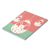 Bloc-note Cute lapin de Pâques rétro et oeuf de Pâques (Tourné)