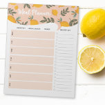 Bloc-note Cute Lemon Repas hebdomadaire Planner Liste d'épic<br><div class="desc">Voici le Bloc-notes de la liste de repas hebdomadaire de l'épicerie de l'organisateur de repas Cute Lemon. Organisez votre liste d'achat avec ce joli bloc-notes moderne</div>