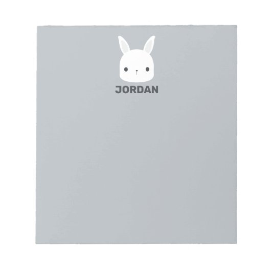 Bloc-note Cute Little Bunny Rabbit with Personalized (Devant)