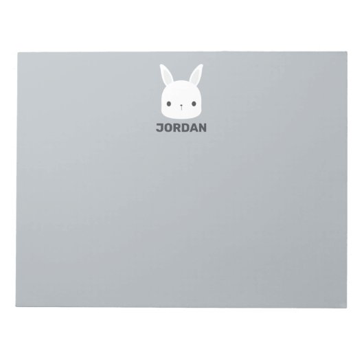 Bloc-note Cute Little Bunny Rabbit with Personalized (Devant)