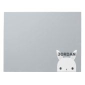 Bloc-note Cute Little Bunny Rabbit with Personalized (Devant)