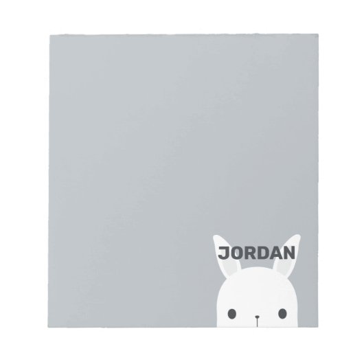 Bloc-note Cute Little Bunny Rabbit with Personalized (Devant)