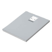 Bloc-note Cute Little Cat avec nom personnalisé (Tourné)