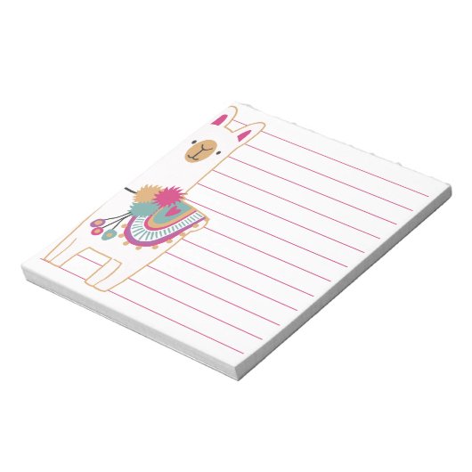 Bloc-note Cute llama (Tourné)
