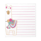 Bloc-note Cute llama (Devant)