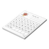 Bloc-note Cute mushroom monthly challenge  (Tourné)