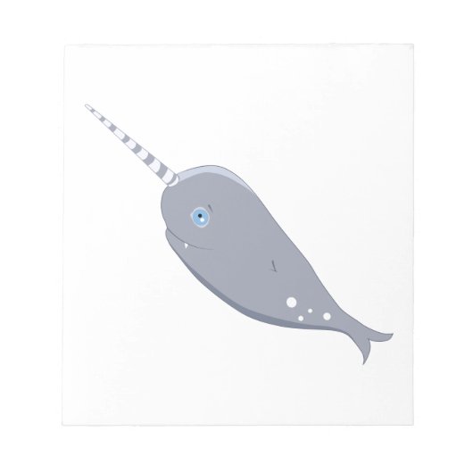 Bloc-note Cute Narwhal (Devant)