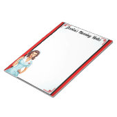 Bloc-note Cute Nostalgale Infirmière Pinup_ J'Aime Les Gross (Incliné)