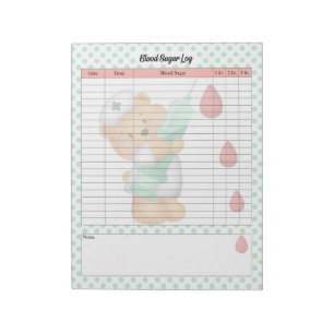 Bloc-note Cute Nurse Sugar Ours Sang Sucre Journal