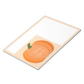 Bloc-note Cute Orange Genre Neutre Citrouille Personnalisé (Incliné)