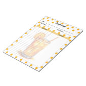 Bloc-note Cute Orange Sherbet Recette (Incliné)