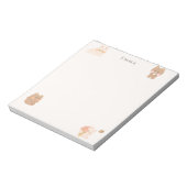 Bloc-note Cute Ours En Teddy & Lapin Personnalisé (Tourné)