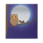 Bloc-note Cute Owl By the Moonlight (Devant)