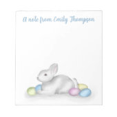 Bloc-note Cute Pastel Bunny Pâques Simple Classique Minimali (Devant)