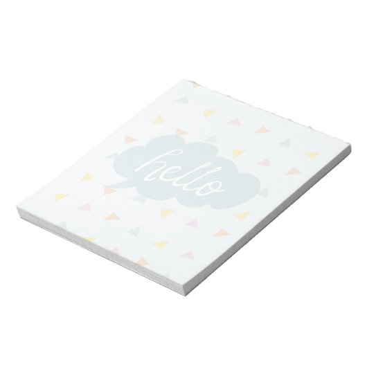 Bloc-note Cute Pastel Hello (Tourné)