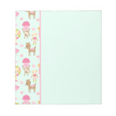 Bloc-note Cute Pattern avec Whimsical Animals & Toys (Devant)
