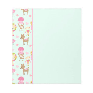 Bloc-note Cute Pattern avec Whimsical Animals & Toys