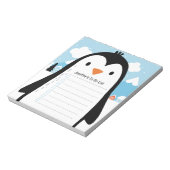 Bloc-note Cute Penguin Snow To Do List Children Illustration (Tourné)