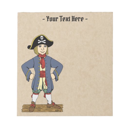 Bloc-note Cute Pirate Lad (Devant)