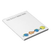 Bloc-note Cute poisson tropical personnalisé (Incliné)