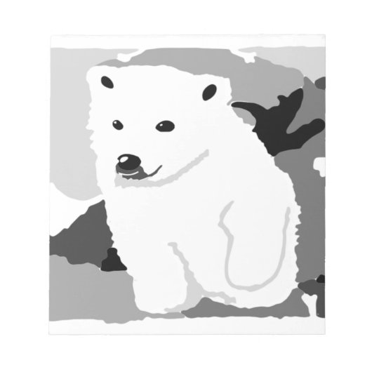 Bloc-note Cute Polar ours art cadeaux et accessoires (Devant)