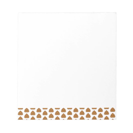 Bloc-note Cute Poop Pattern Notepad (Devant)