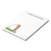 Bloc-note Cute prairie dog sniffing flower cartoon (Tourné)