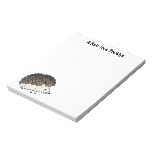 Bloc-note Cute prickly hedgehog cartoon (Tourné)