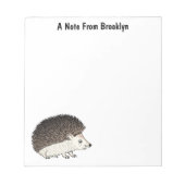 Bloc-note Cute prickly hedgehog cartoon (Devant)