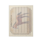 Bloc-note Cute Quarter Foie Cheval Jaune (Tourné)
