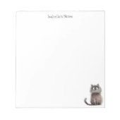 Bloc-note Cute Quirky Cat Personalized (Devant)