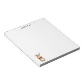 Bloc-note Cute Rabbit Bunny Illustration Personalized (Incliné)